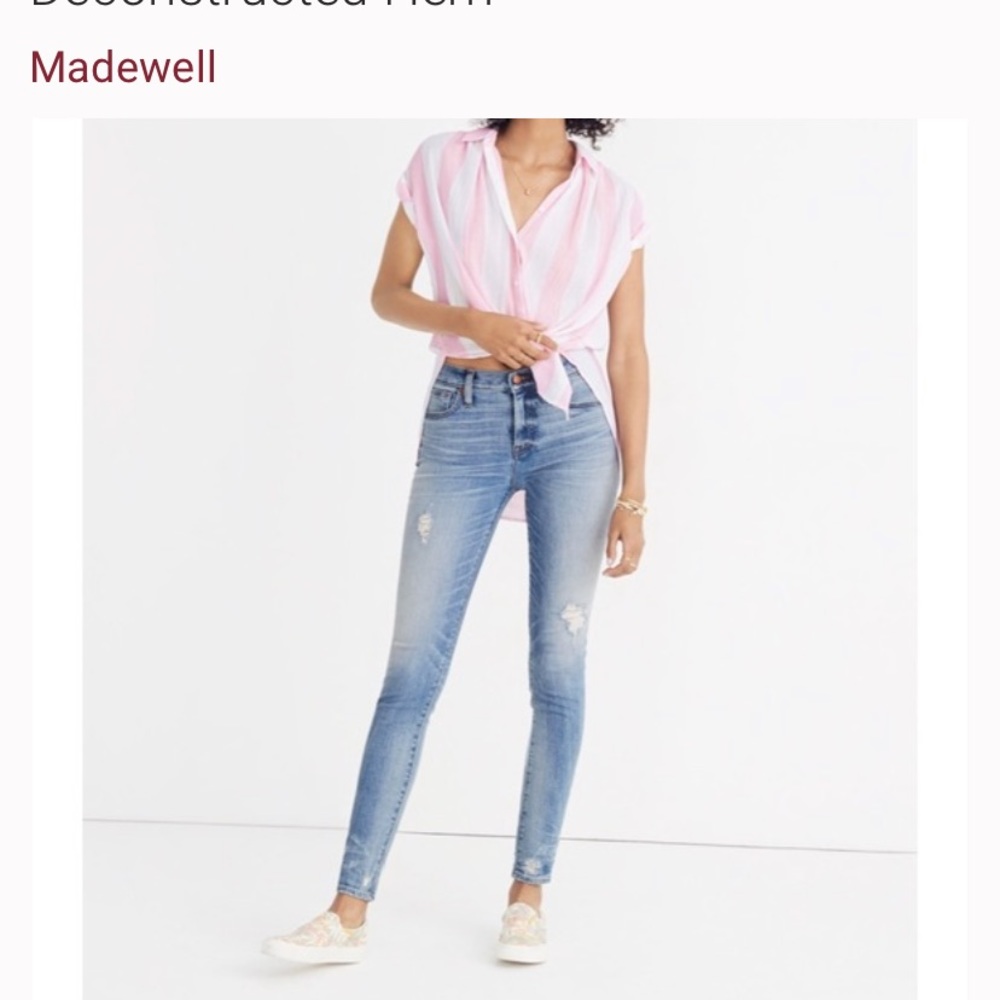 High rise madewell jeans